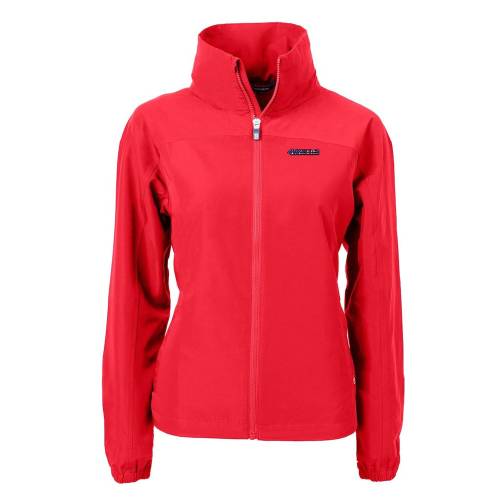 San Francisco 49ers Cutter & Buck Women's Charter Eco Recycled Full-Zip Jacket Red
