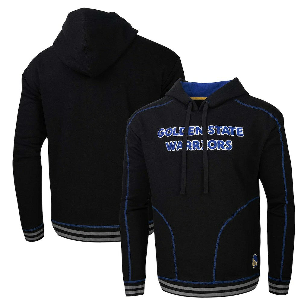 Golden State Warriors Stadium Essentials Baseline Pullover Hoodie Black