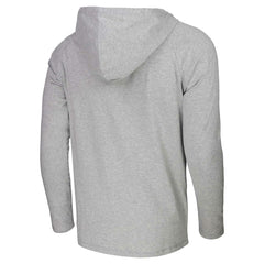 Utah Jazz Stadium Essentials Atrium Raglan Long Sleeve Hoodie T-Shirt Heather Gray