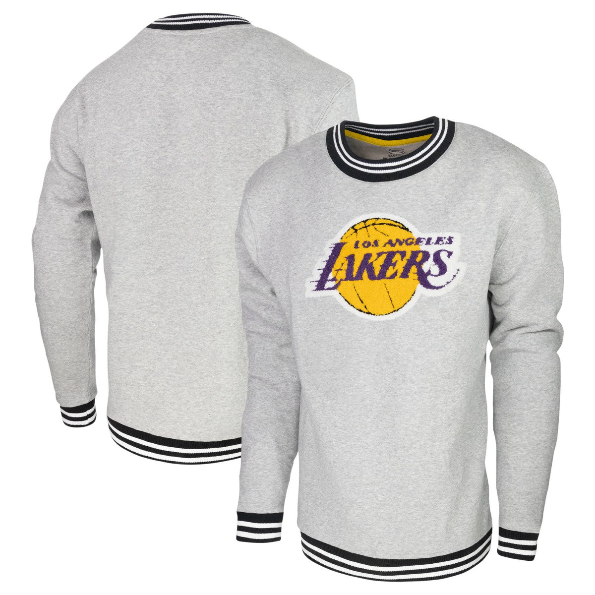 Los Angeles Lakers Stadium Essentials Club Level Pullover Sweatshirt Heather Gray