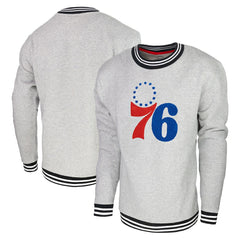 Philadelphia 76ers Stadium Essentials Club Level Pullover Sweatshirt Heather Gray