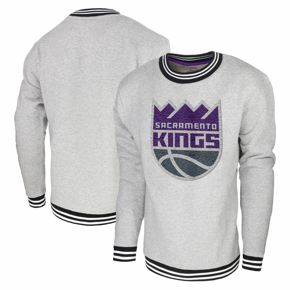 Sacramento Kings Stadium Essentials Club Level Pullover Sweatshirt Heather Gray