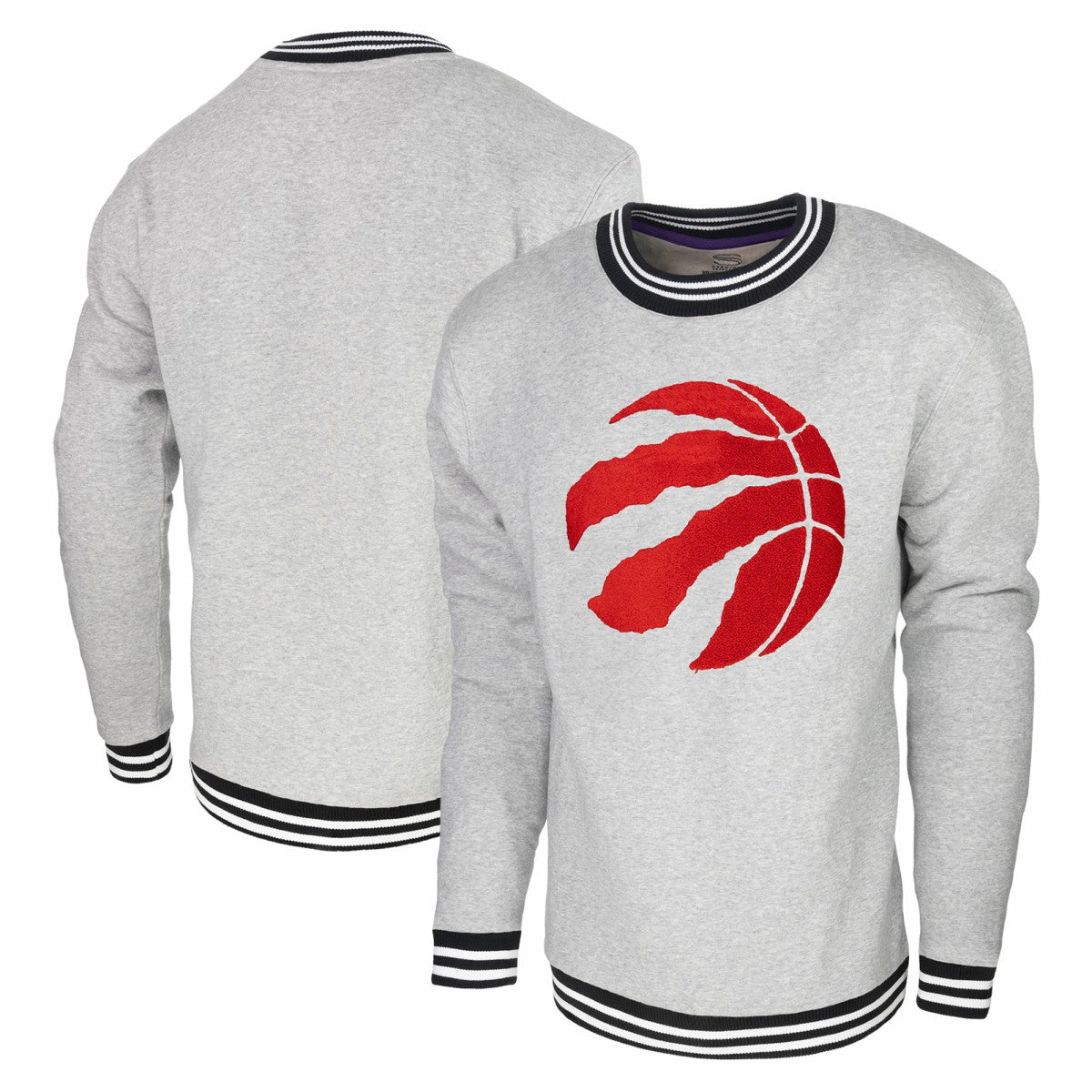 Toronto Raptors Stadium Essentials Club Level Pullover Sweatshirt Heather Gray