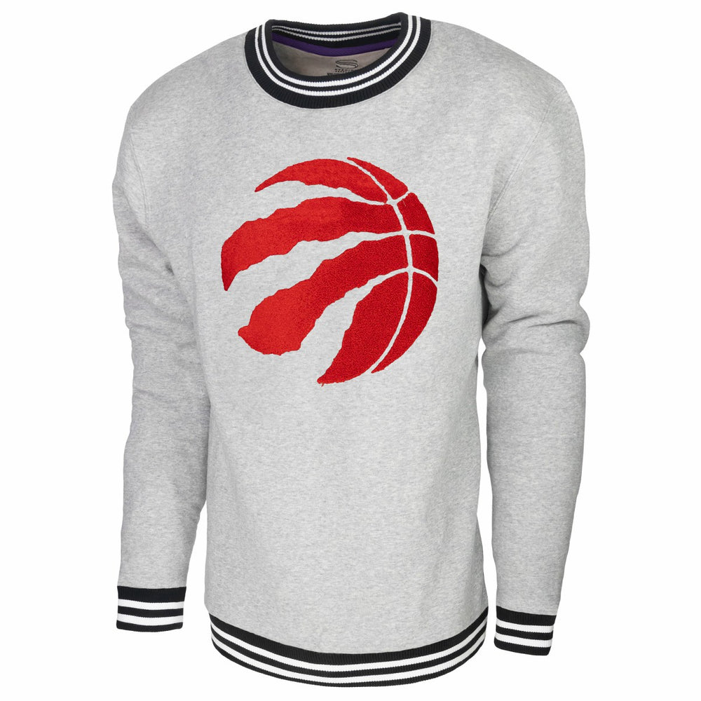 Toronto Raptors Stadium Essentials Club Level Pullover Sweatshirt Heather Gray