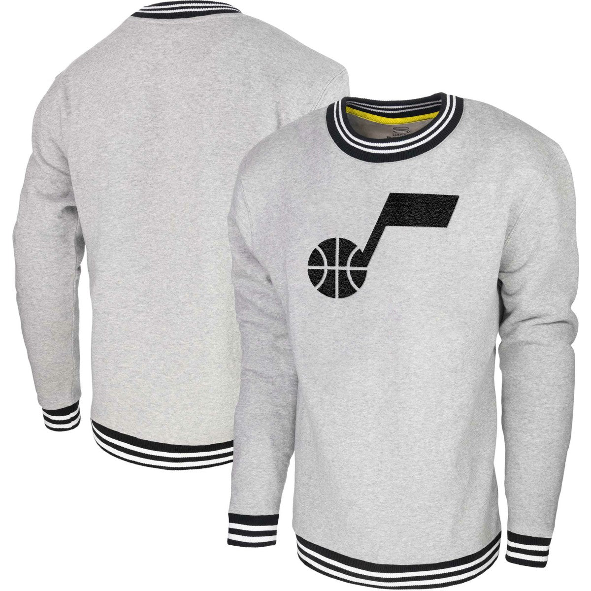 Utah Jazz Stadium Essentials Club Level Pullover Sweatshirt Heather Gray