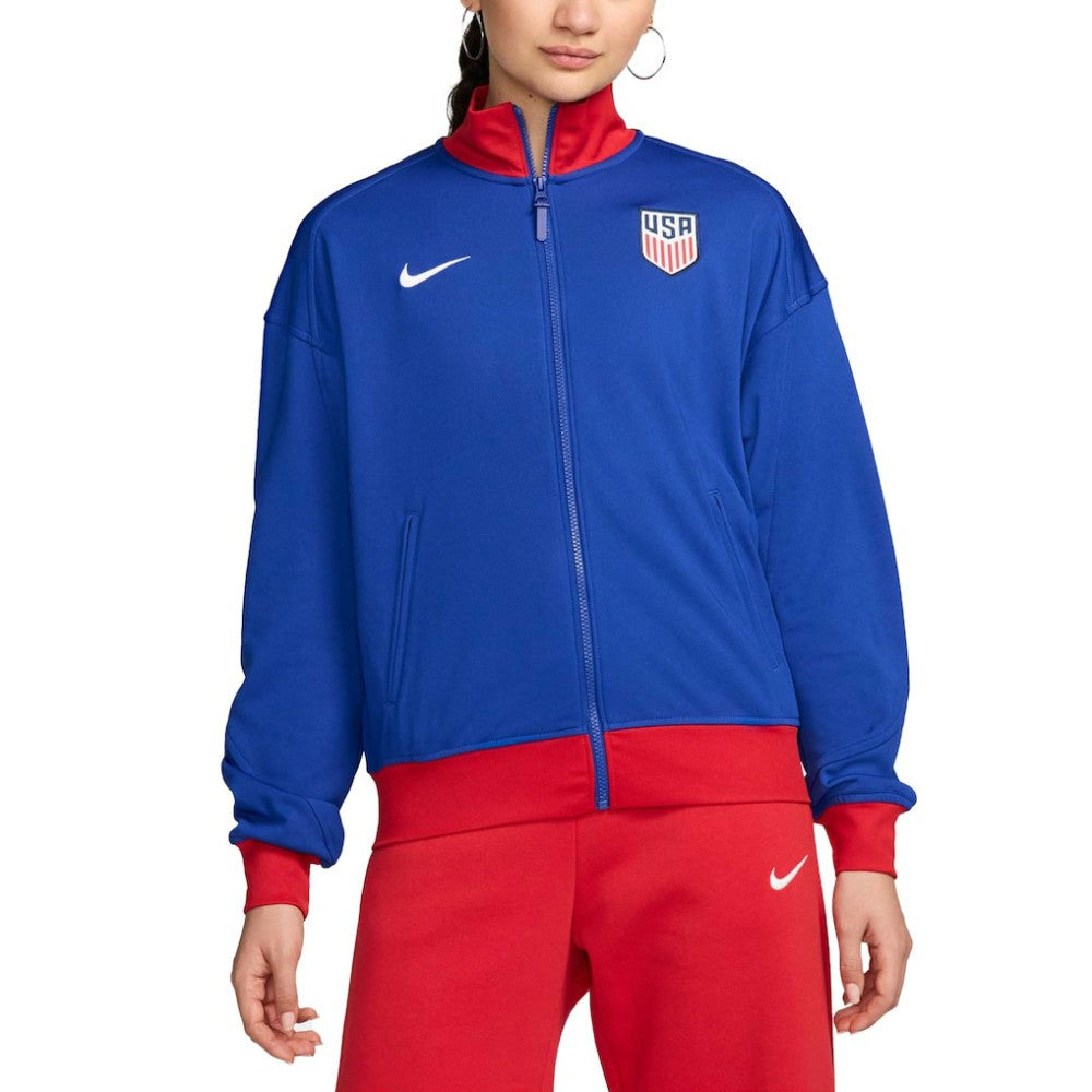 USMNT Women's 2024 Academy Pro Anthem Full-Zip Jacket Royal