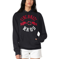 Cincinnati Reds G-III 4Her by Carl Banks Women's City Graphic Pullover Hoodie - Black Hoodies