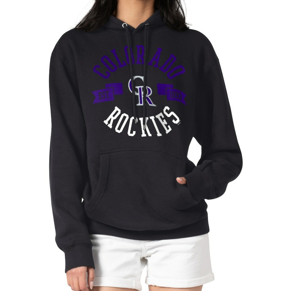 Colorado Rockies G-III 4Her by Carl Banks Women's City Graphic Pullover Hoodie - Black Hoodies
