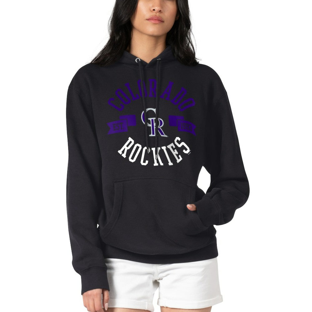 Colorado Rockies G-III 4Her by Carl Banks Women's City Graphic Pullover Hoodie - Black Hoodies