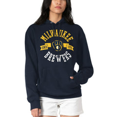 Milwaukee Brewers G-III 4Her by Carl Banks Women's City Graphic Pullover Hoodie - Navy Hoodies