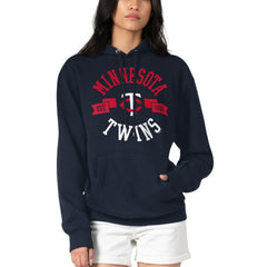 Minnesota Twins G-III 4Her by Carl Banks Women's City Graphic Pullover Hoodie - Navy Hoodies