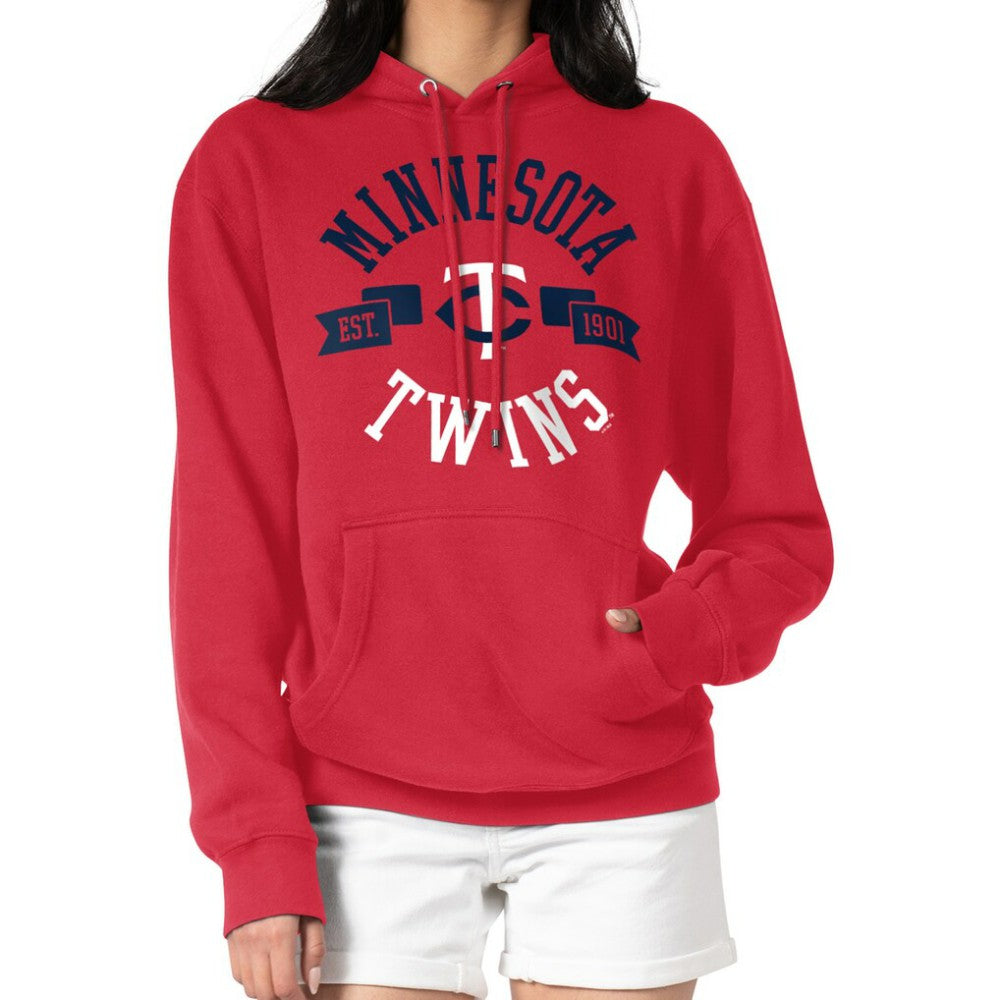 Minnesota Twins G-III 4Her by Carl Banks Women's City Graphic Pullover Hoodie - Red Hoodies