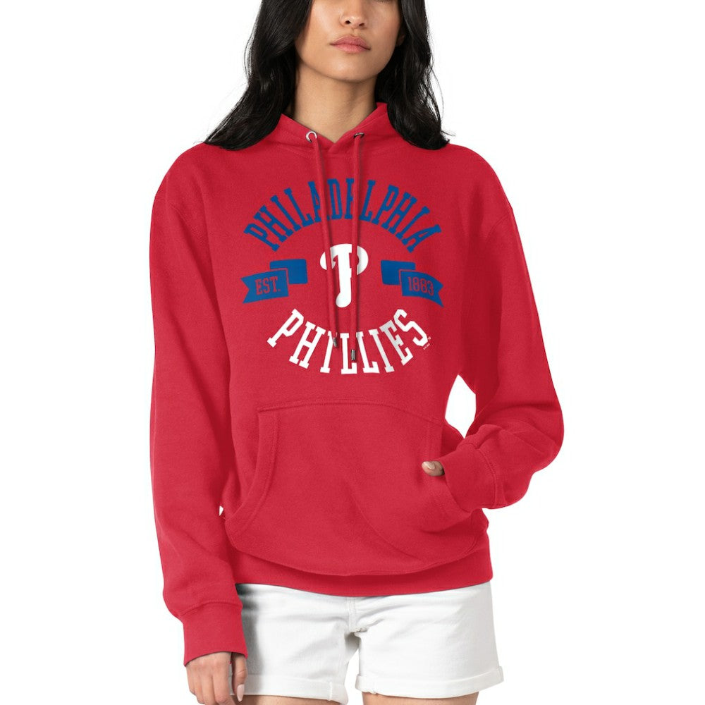 Philadelphia Phillies G-III 4Her by Carl Banks Women's City Graphic Pullover Hoodie - Red Hoodies