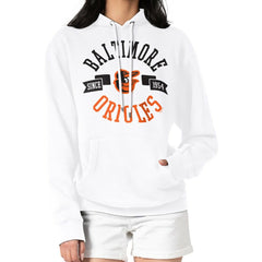 Baltimore Orioles G-III 4Her by Carl Banks Women's City Graphic Pullover Hoodie - White Hoodies