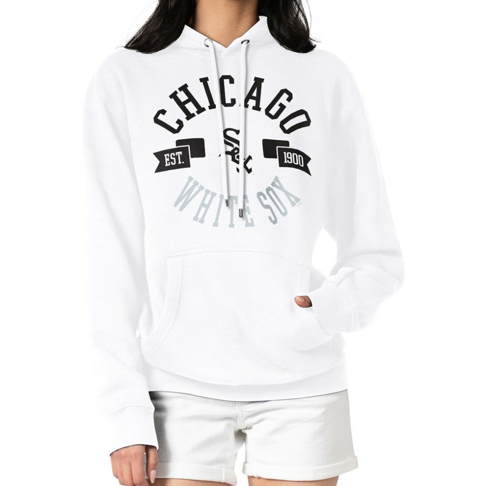 Chicago White Sox G-III 4Her by Carl Banks Women's City Graphic Pullover Hoodie - White Hoodies