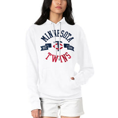 Minnesota Twins G-III 4Her by Carl Banks Women's City Graphic Pullover Hoodie - White Hoodies