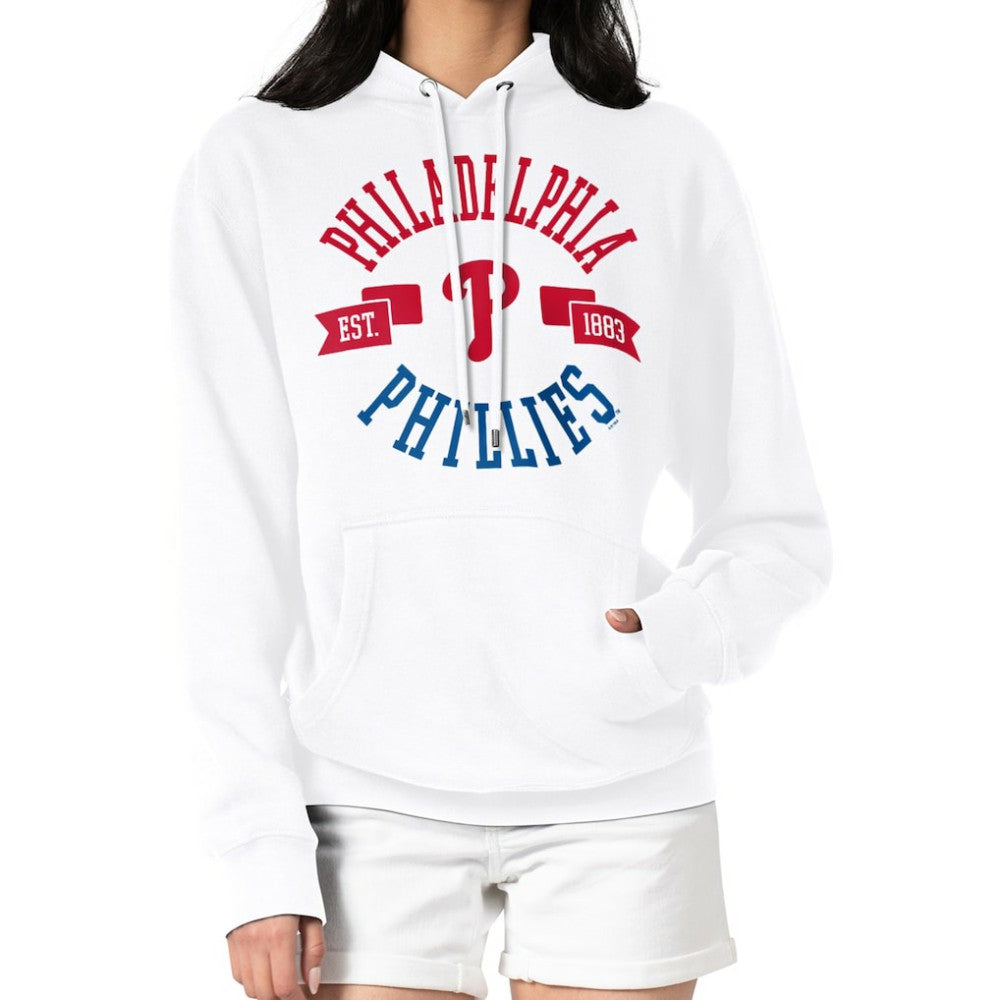Philadelphia Phillies G-III 4Her by Carl Banks Women's City Graphic Pullover Hoodie - White Hoodies