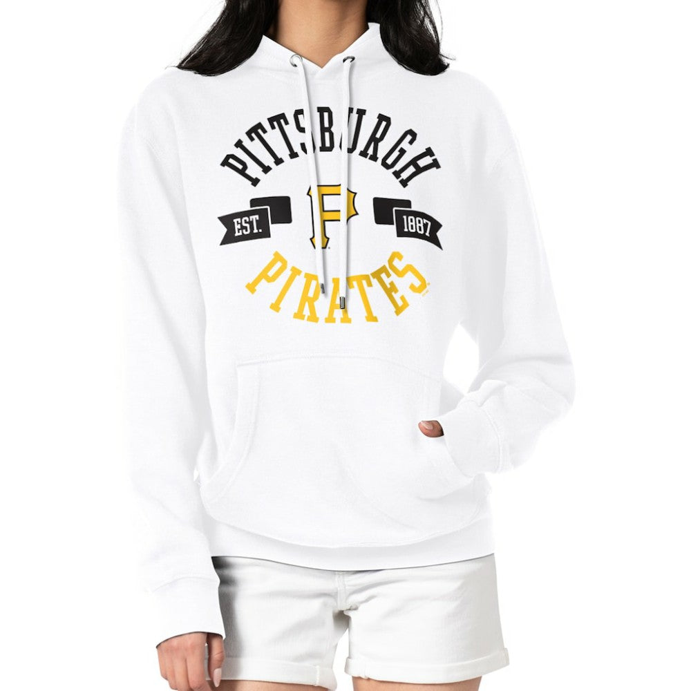 Pittsburgh Pirates G-III 4Her by Carl Banks Women's City Graphic Pullover Hoodie - White Hoodies