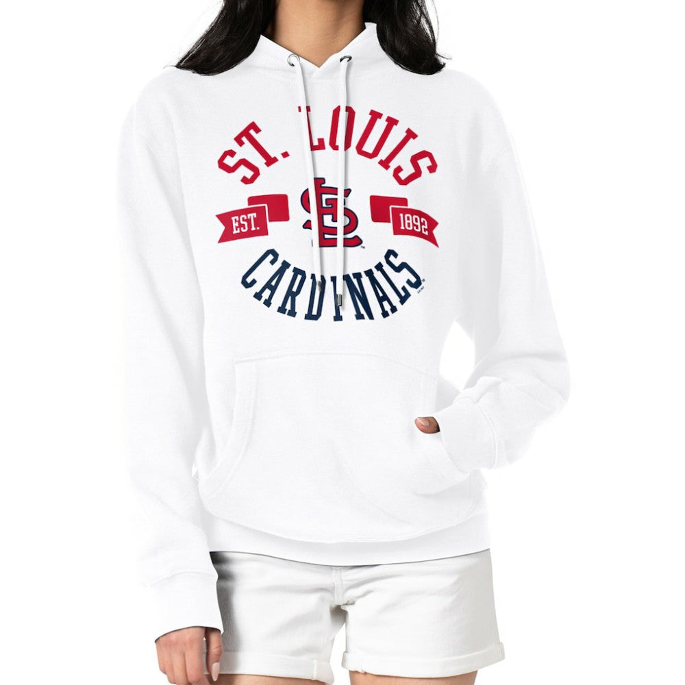 St. Louis Cardinals G-III 4Her by Carl Banks Women's City Graphic Pullover Hoodie - White Hoodies