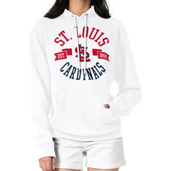 St. Louis Cardinals G-III 4Her by Carl Banks Women's City Graphic Pullover Hoodie - White Hoodies