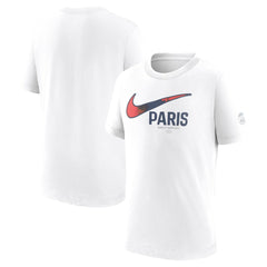 Paris Saint-Germain Youth Swoosh T-Shirt White