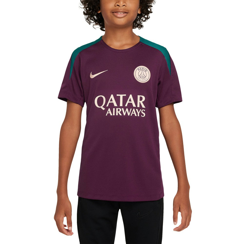 Paris Saint-Germain Youth 2024/25 Strike Training Performance Top Burgundy