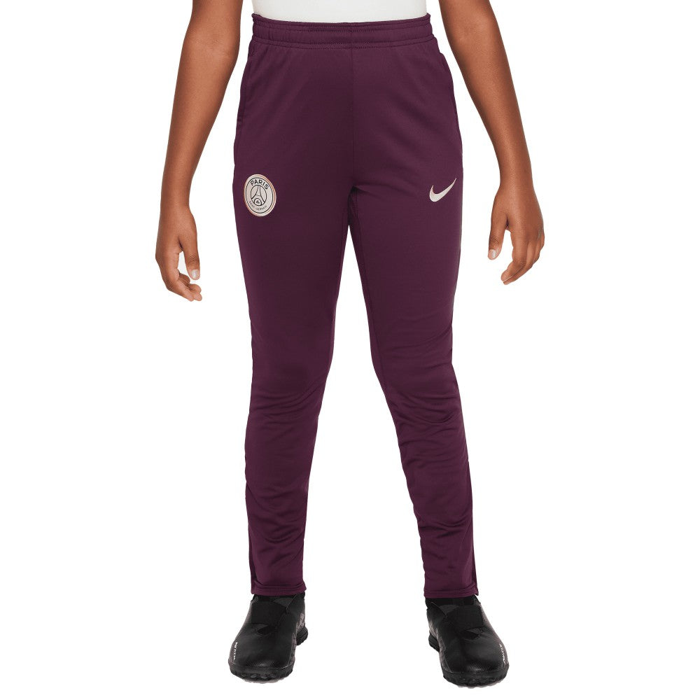 Paris Saint-Germain Youth 2024/25 Strike Training Pants Burgundy