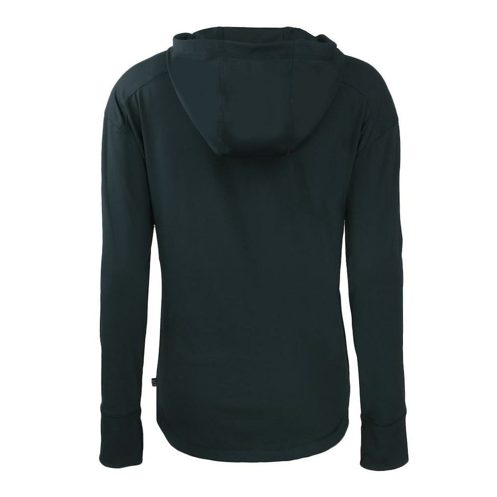 Chicago Bears Cutter & Buck Women's Throwback Daybreak Eco Recycled Half-Zip Hoodie Navy