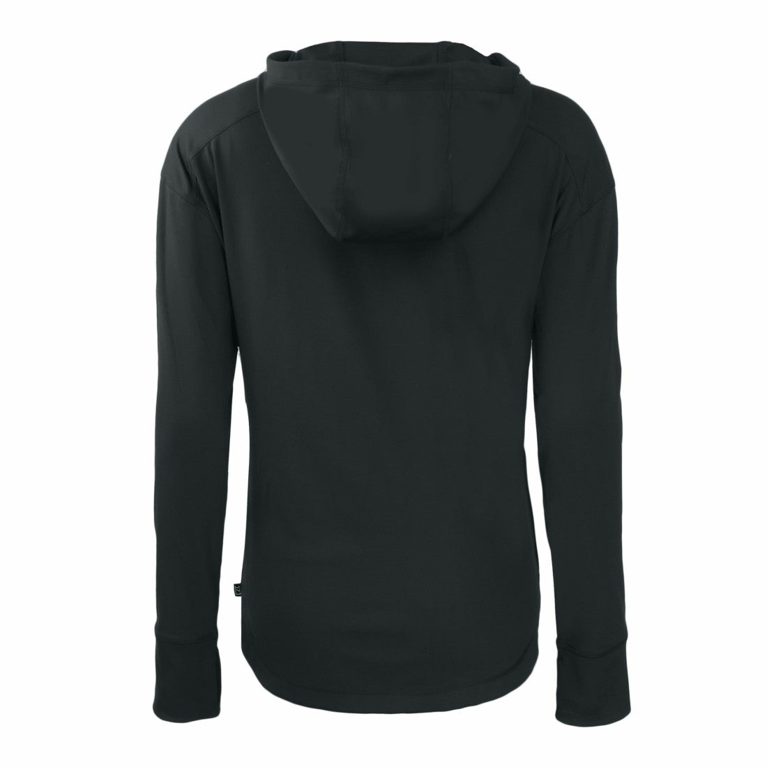 Detroit Lions Cutter & Buck Women's Throwback Daybreak Eco Recycled Half-Zip Hoodie Black
