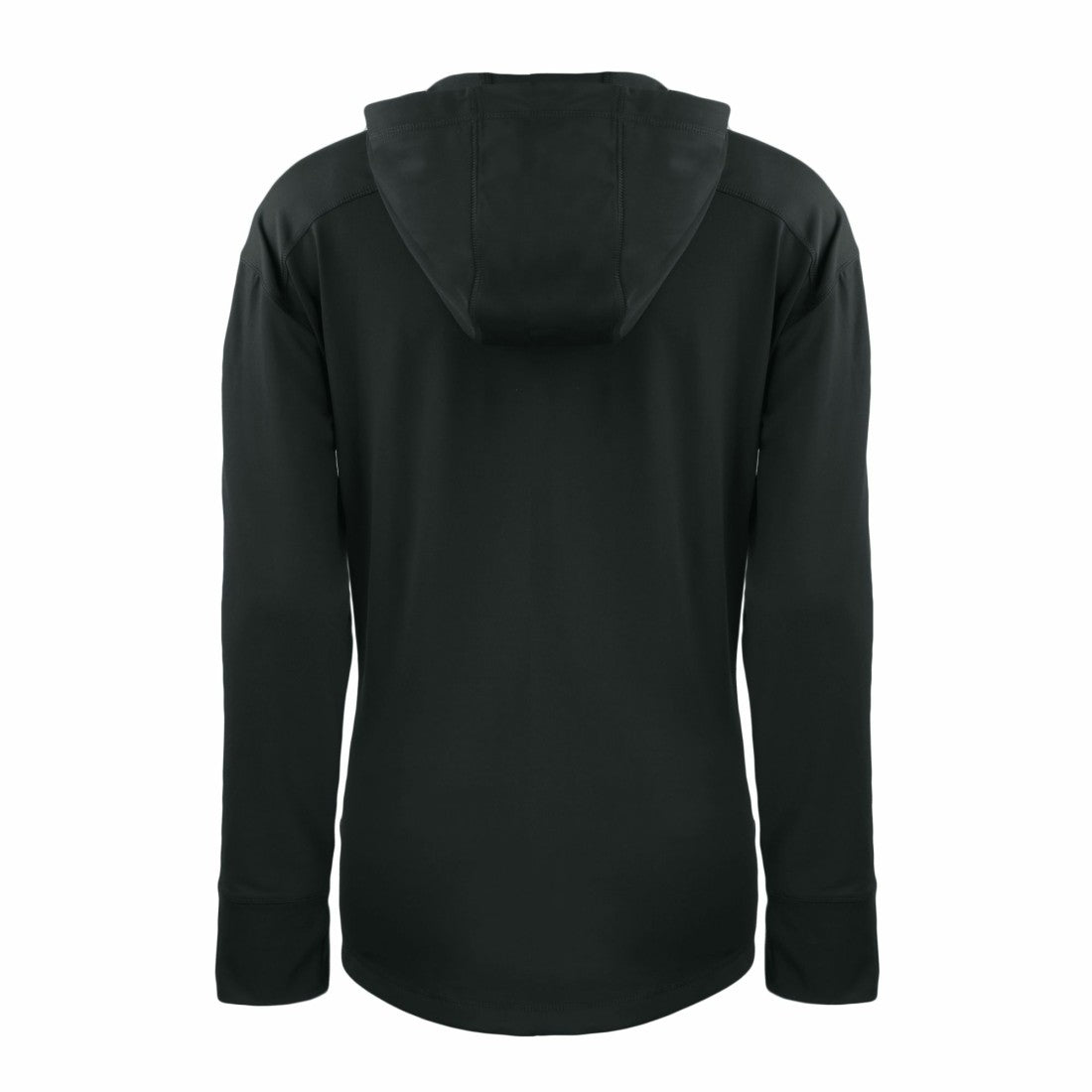 Detroit Lions Cutter & Buck Women's Throwback Daybreak Eco Recycled Half-Zip Hoodie Black