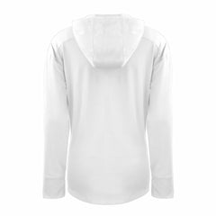 Philadelphia Eagles Cutter & Buck Women's Throwback Daybreak Eco Recycled Half-Zip Hoodie White