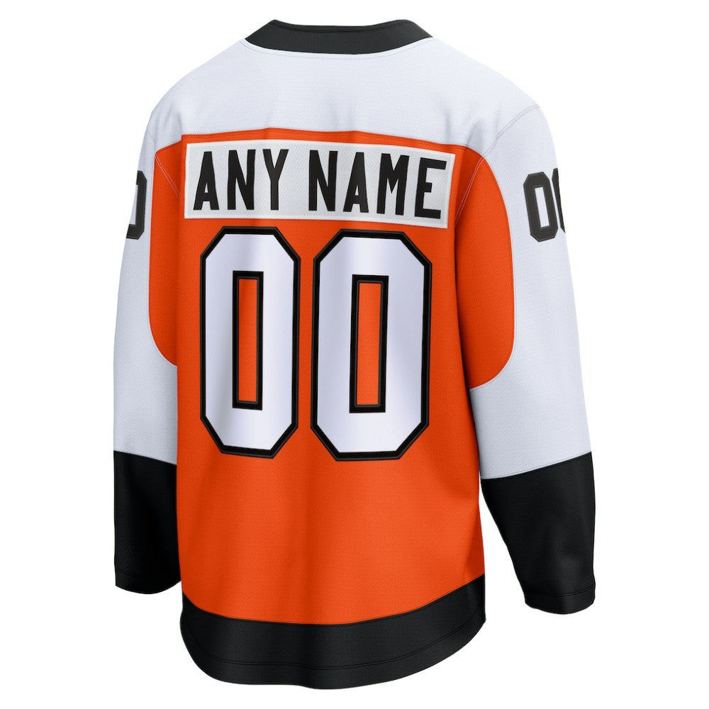 NHL,Custom Philadelphia Flyers Fanatics Home Breakaway Custom Jersey - Orange