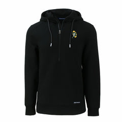 Green Bay Packers Cutter & Buck Throwback Roam Eco Half-Zip Recycled Pullover Hoodie Black