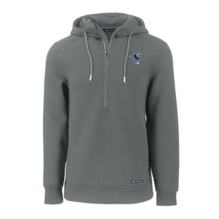 Indianapolis Colts Cutter & Buck Throwback Roam Eco Half-Zip Recycled Pullover Hoodie Gray