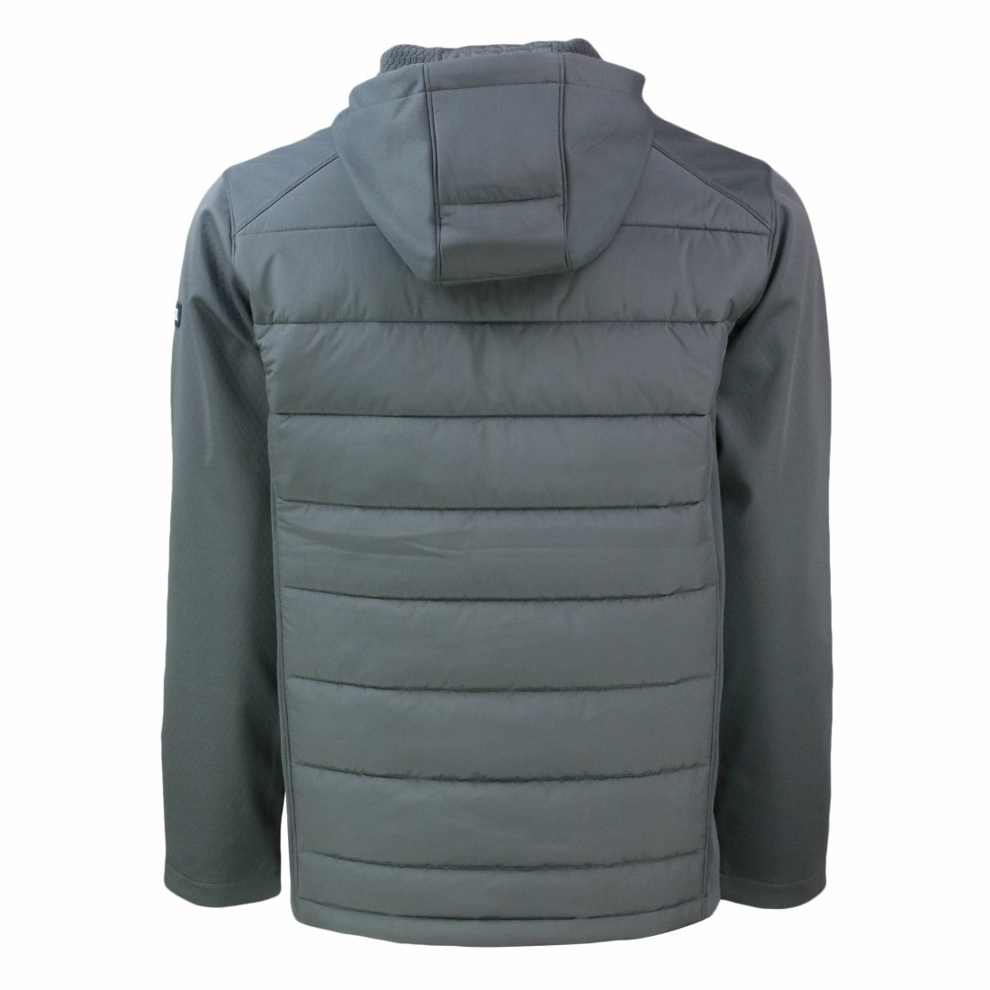 Detroit Lions Cutter & Buck Throwback Evoke Hybrid Eco Softshell Recycled Full-Zip Hoodie Jacket Gray