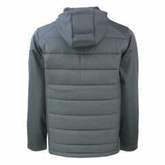 Chicago Bears Cutter & Buck Throwback Big & Tall Evoke Hybrid Eco Softshell Recycled Full-Zip Jacket Gray