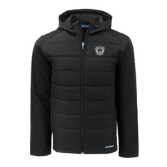 Las Vegas Raiders Cutter & Buck Throwback Big & Tall Evoke Hybrid Eco Softshell Recycled Full-Zip Jacket Black