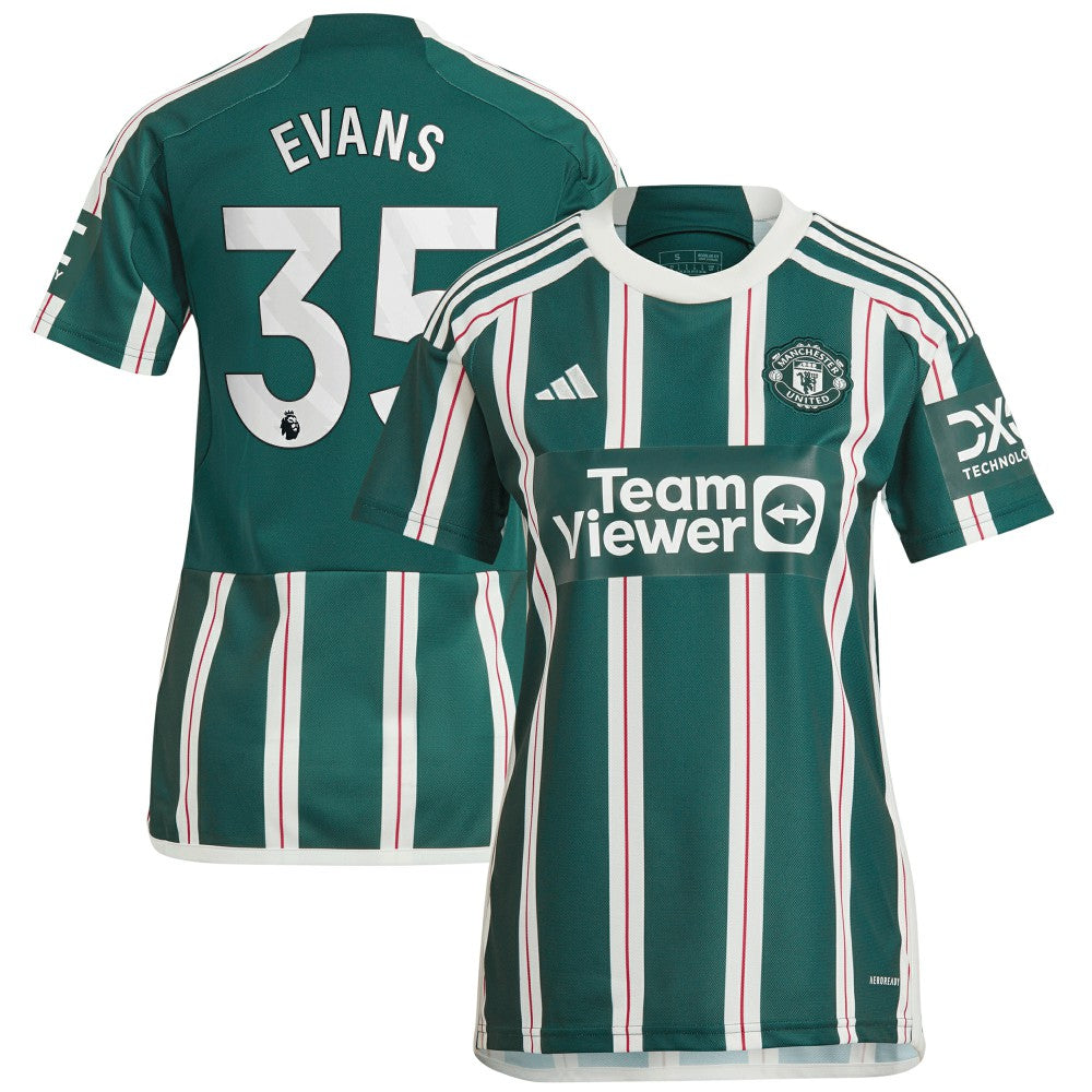 Jonny Evans Manchester United Women's 2023/24 Away Replica Player Jersey – Green shop