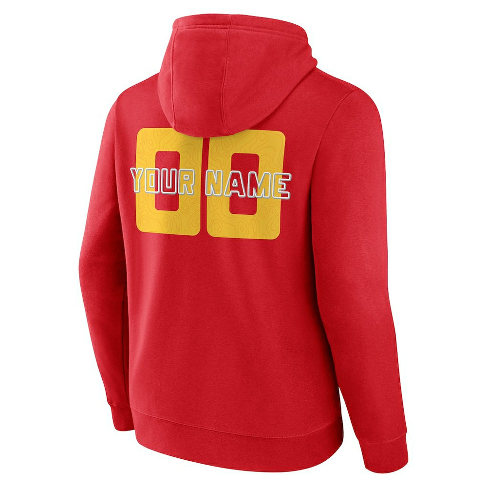 Atlanta Hawks Stellar Personalized Name & Number Pullover Hoodie Red