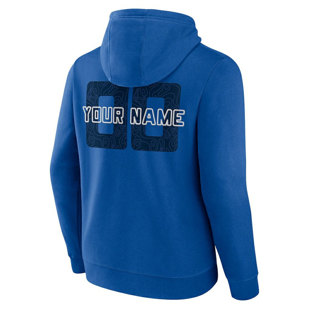 Dallas Mavericks Stellar Personalized Name & Number Pullover Hoodie Blue