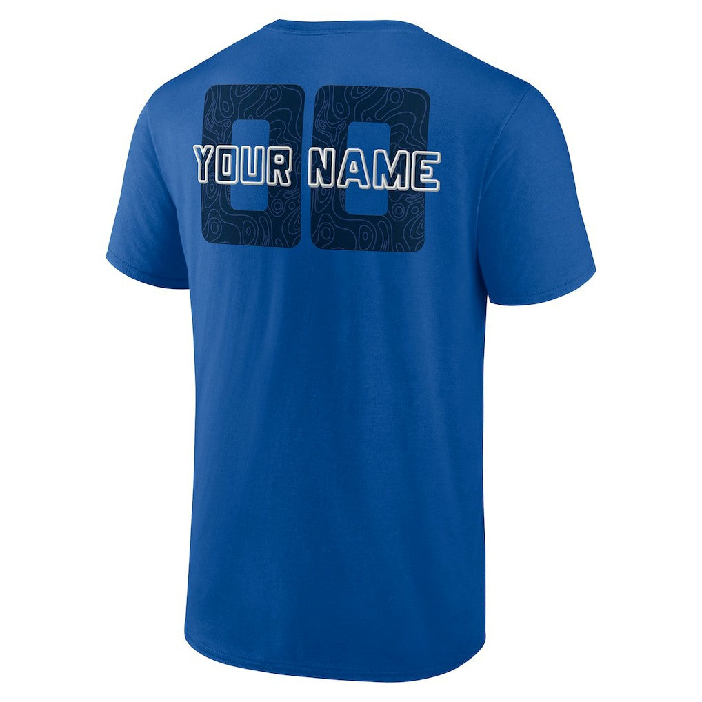 Dallas Mavericks Stellar Personalized Name & Number T-Shirt Blue