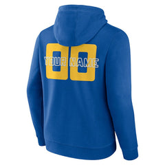 Golden State Warriors Stellar Personalized Name & Number Pullover Hoodie Royal