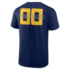 Indiana Pacers Stellar Personalized Name & Number T-Shirt Navy