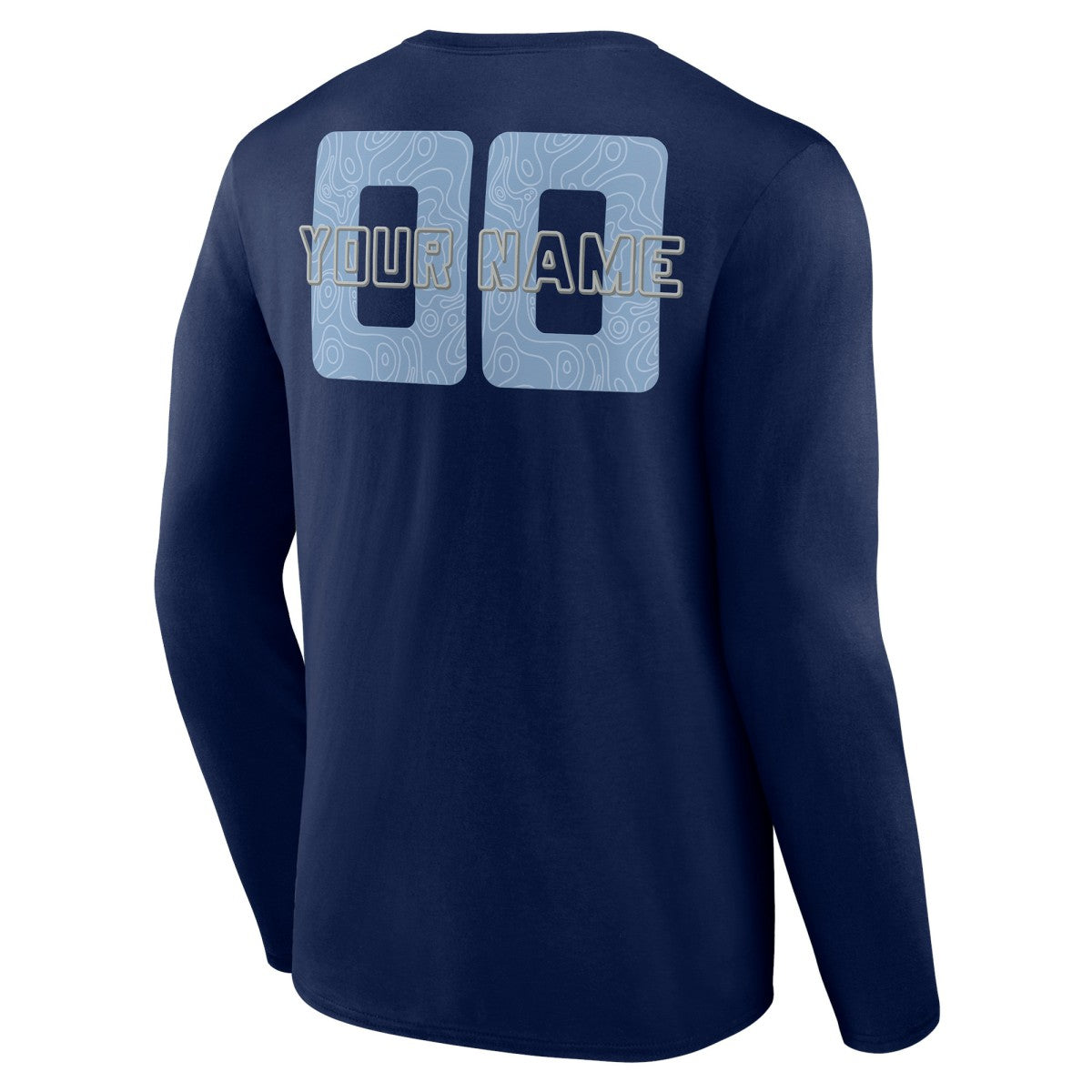 Memphis Grizzlies Stellar Personalized Name & Number Long Sleeve T-Shirt Navy