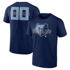 Memphis Grizzlies Stellar Personalized Name & Number T-Shirt Navy