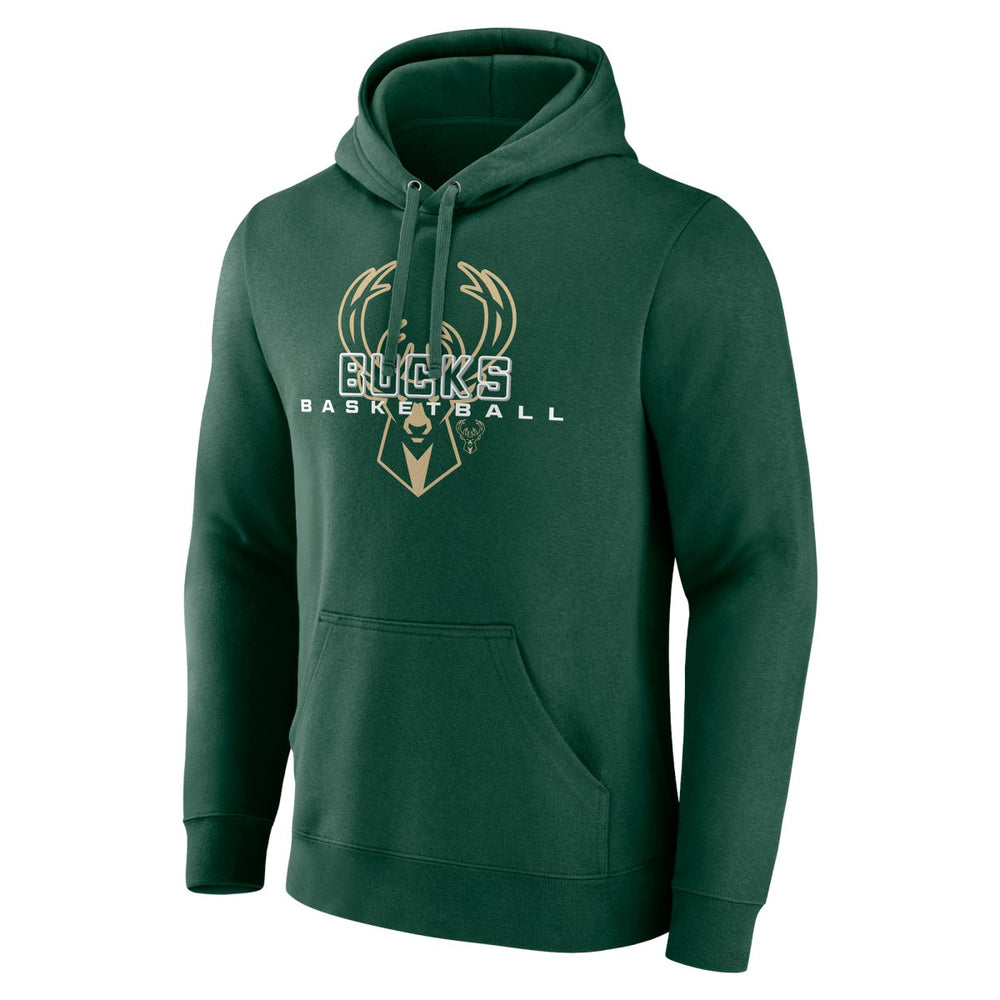 Milwaukee Bucks Stellar Personalized Name & Number Pullover Hoodie Hunter Green