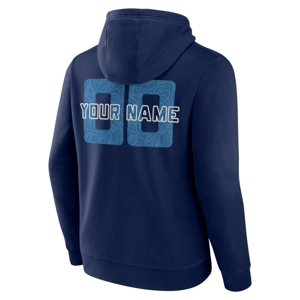 Minnesota Timberwolves Stellar Personalized Name & Number Pullover Hoodie Navy