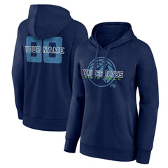 Minnesota Timberwolves Women's Stellar Personalized Name & Number Pullover Hoodie Navy