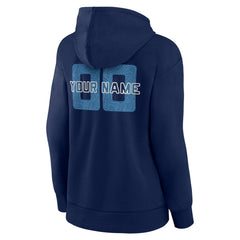 Minnesota Timberwolves Women's Stellar Personalized Name & Number Pullover Hoodie Navy