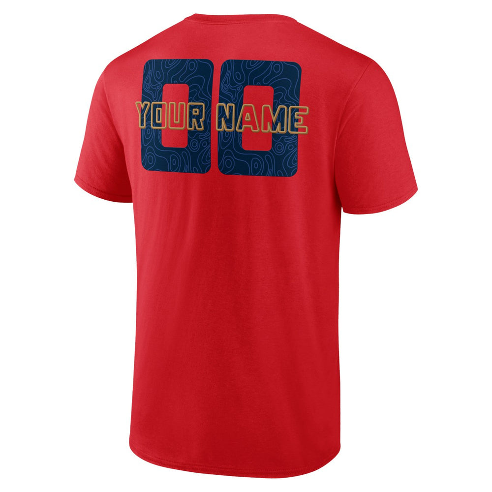 New Orleans Pelicans Stellar Personalized Name & Number T-Shirt Red